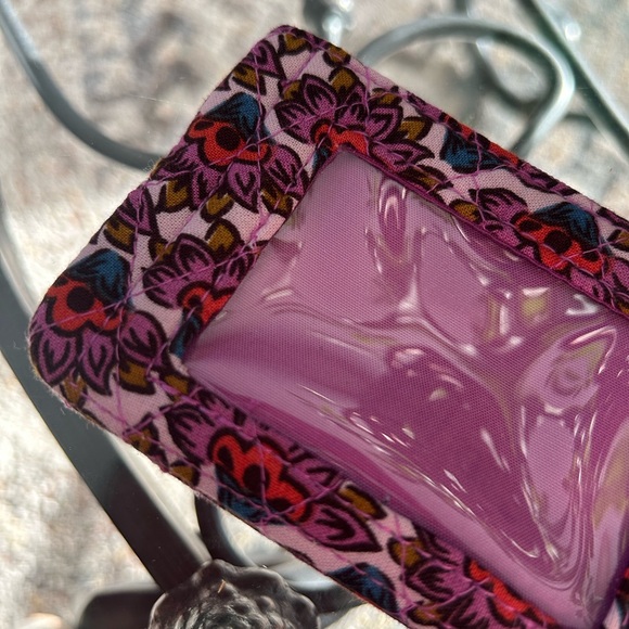 NWT Vera Bradley Pink Floral Women's ID Lanyard - Picture 4 of 5